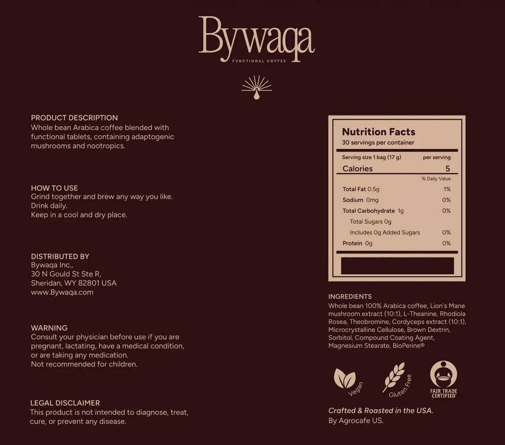 Bywaqa Premium Mushroom Coffee